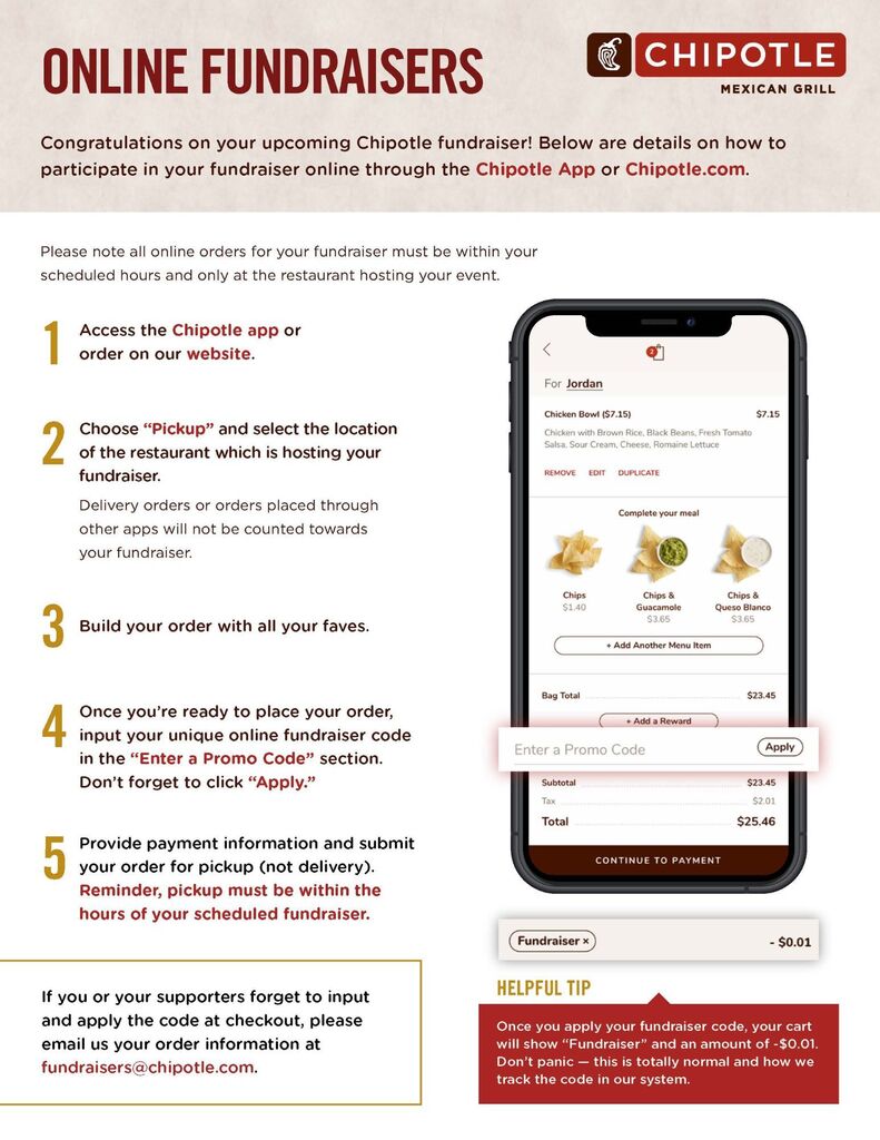 Chipotle Fundraiser