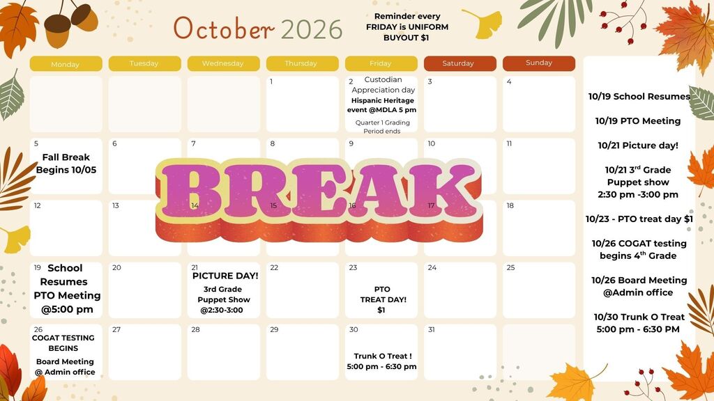 October
