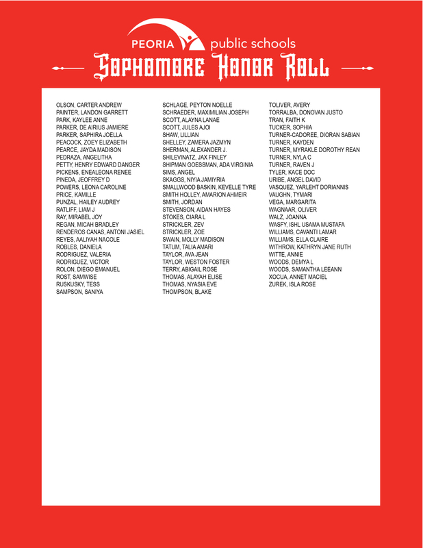 Honor Roll SOPH2