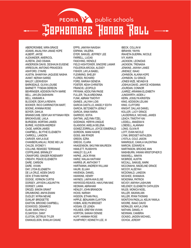 Honor Roll SOPH1
