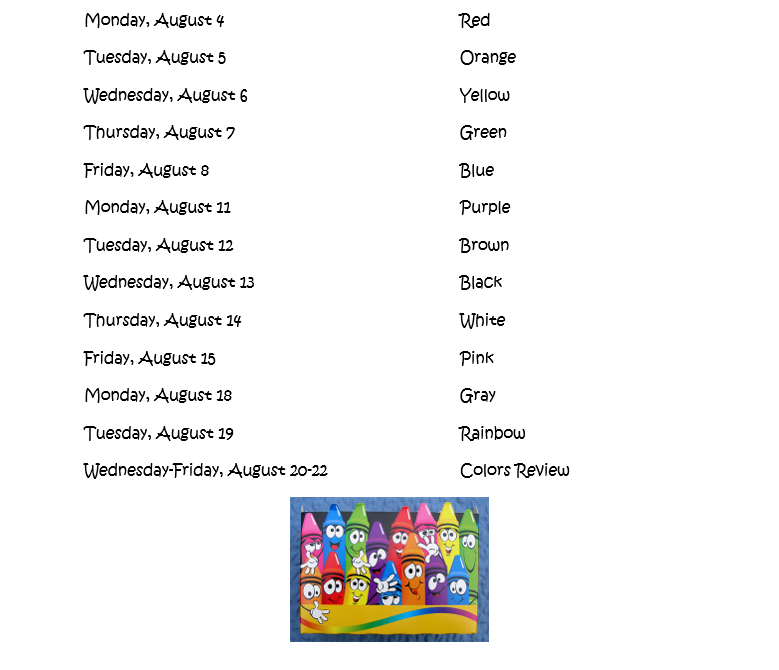 color dates