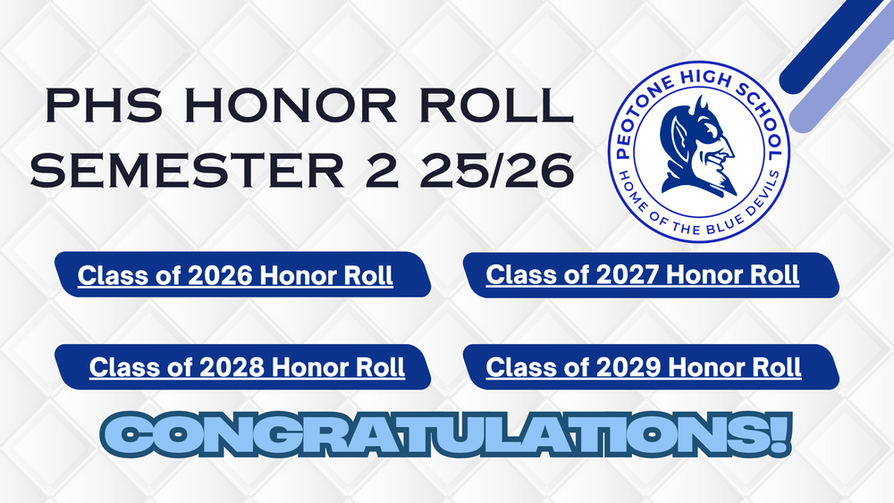 PHS Semester 2  Honor Roll