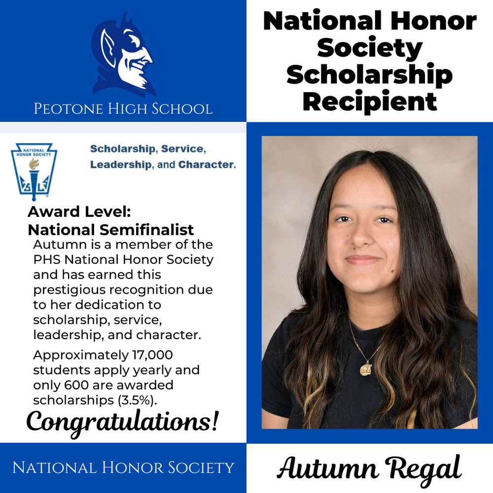 NHS Scholarship Winner