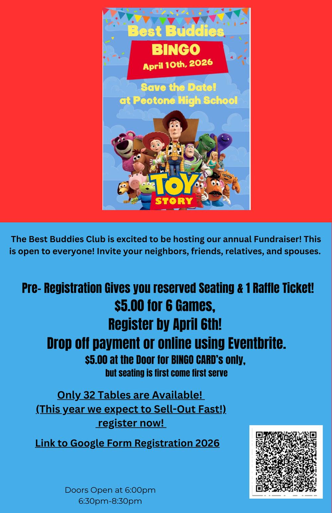 Best Buddies Toy Story Bingo