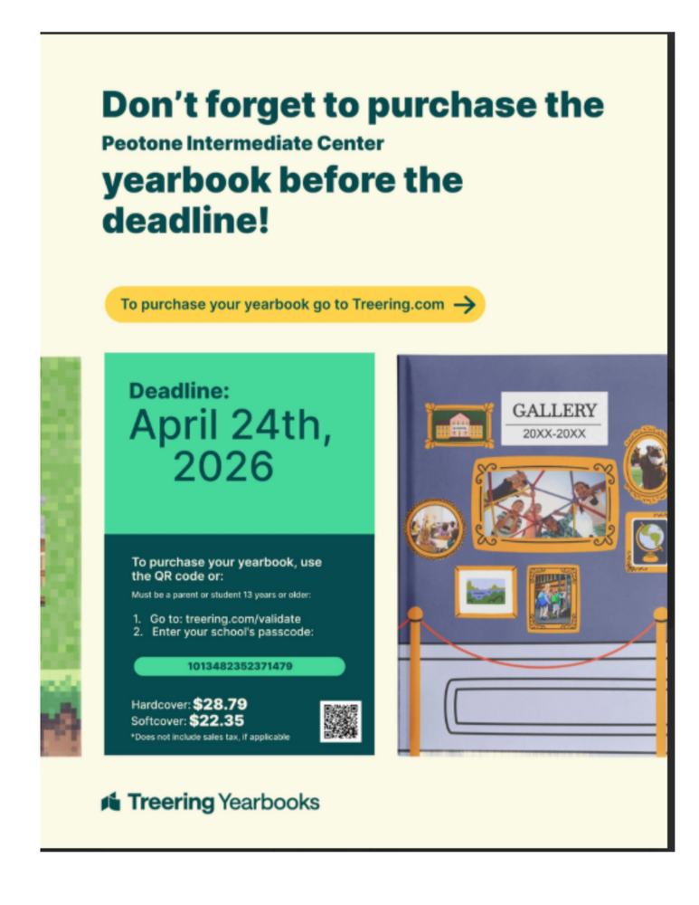 PIC Yearbook Order Form