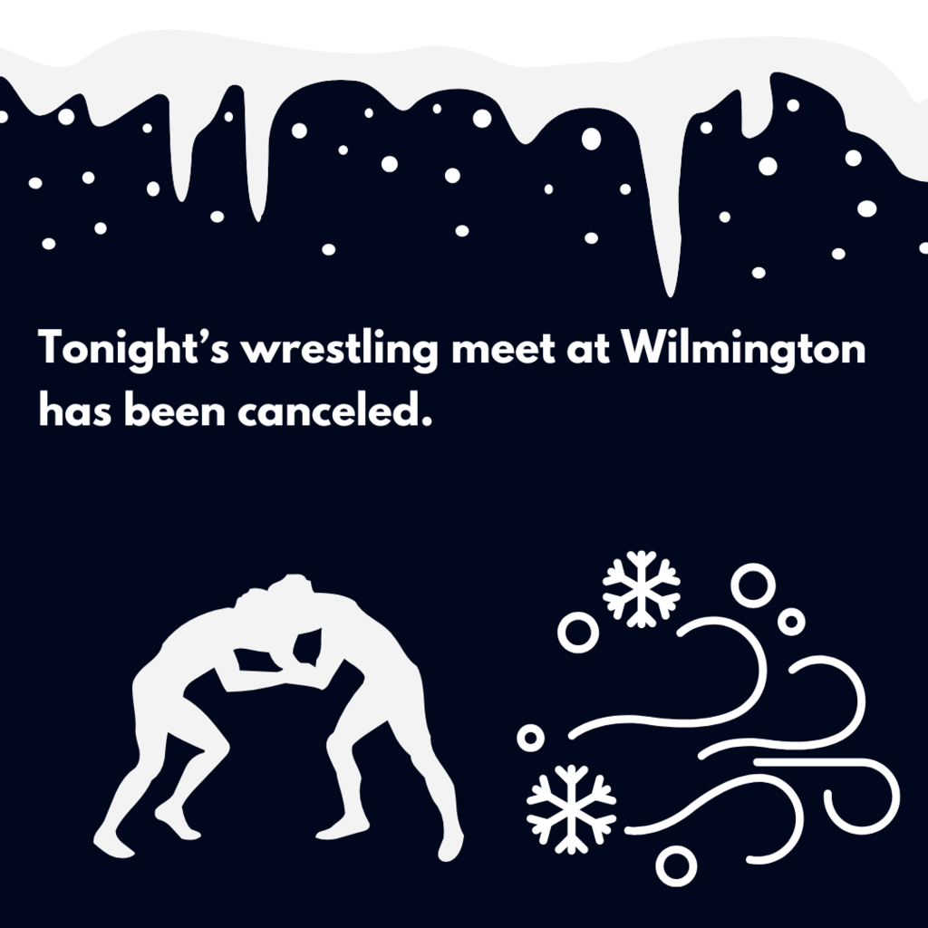 wrestling meet at Wilmington is canceled