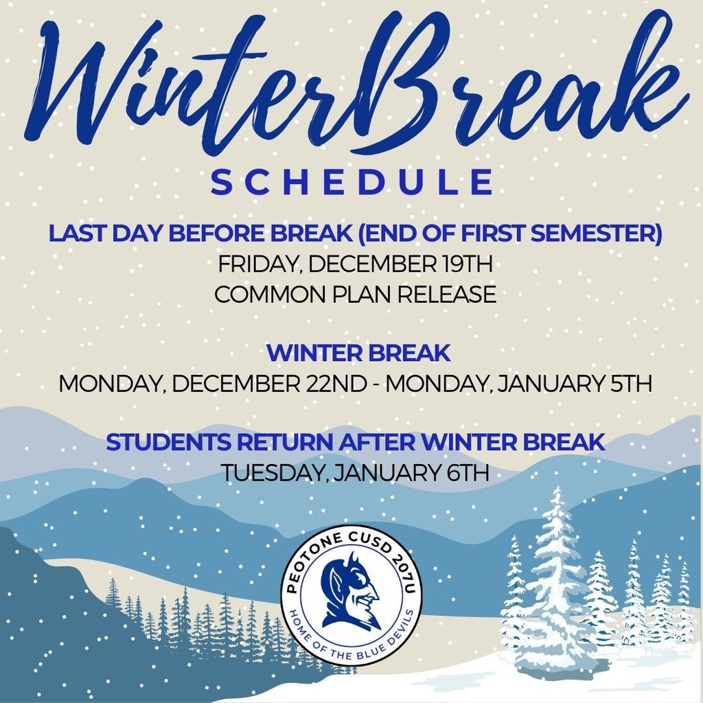 Winter Break Schedule