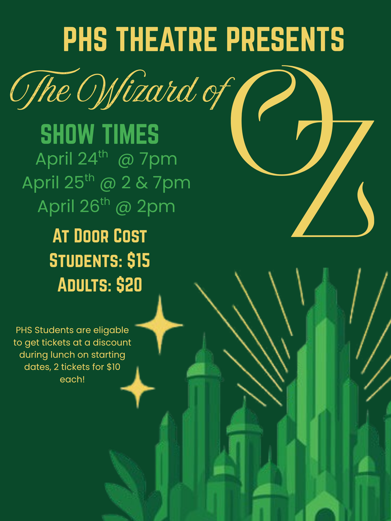PHS Musical - The Wizard of Oz 2026