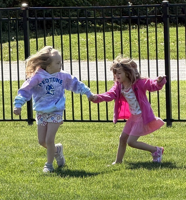 PEEP….where our Blue Devil friendships begin…📚✂️✏️