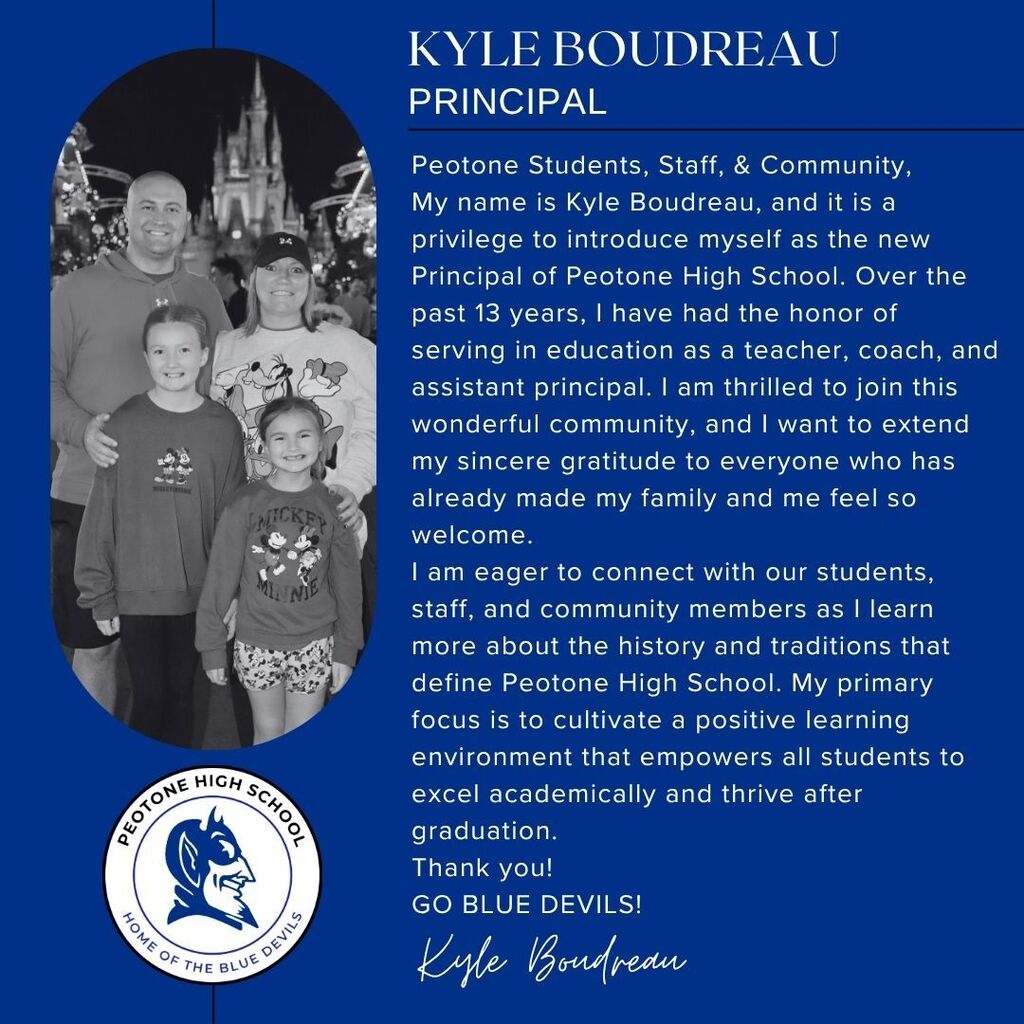Introduction - New Principal Peotone High School