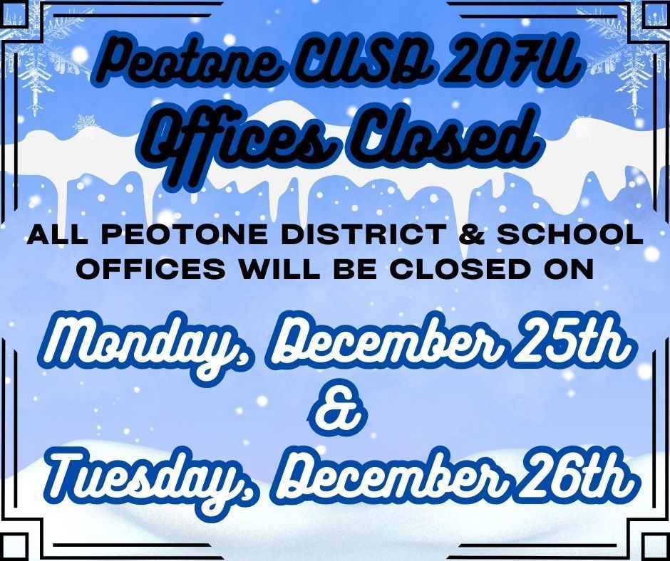 Peotone Offices Closed