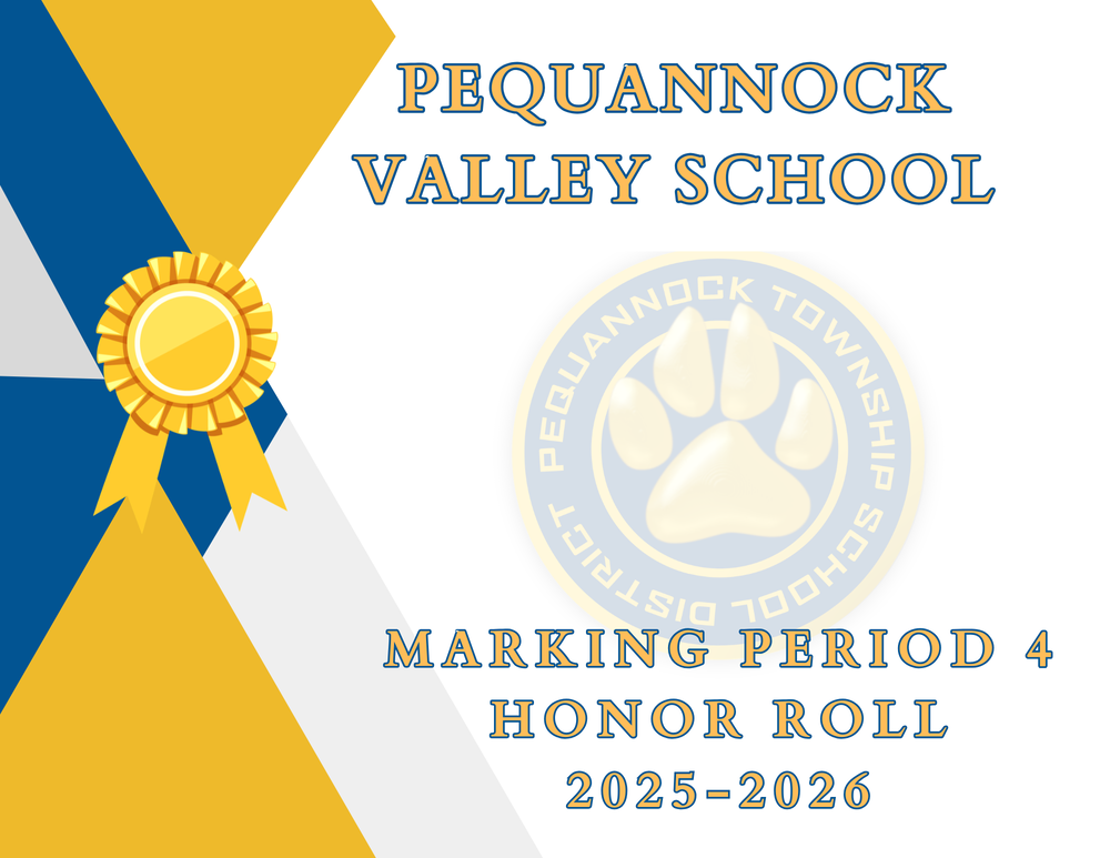 Pequnnock Valley School Marking Period 4 Honor Roll