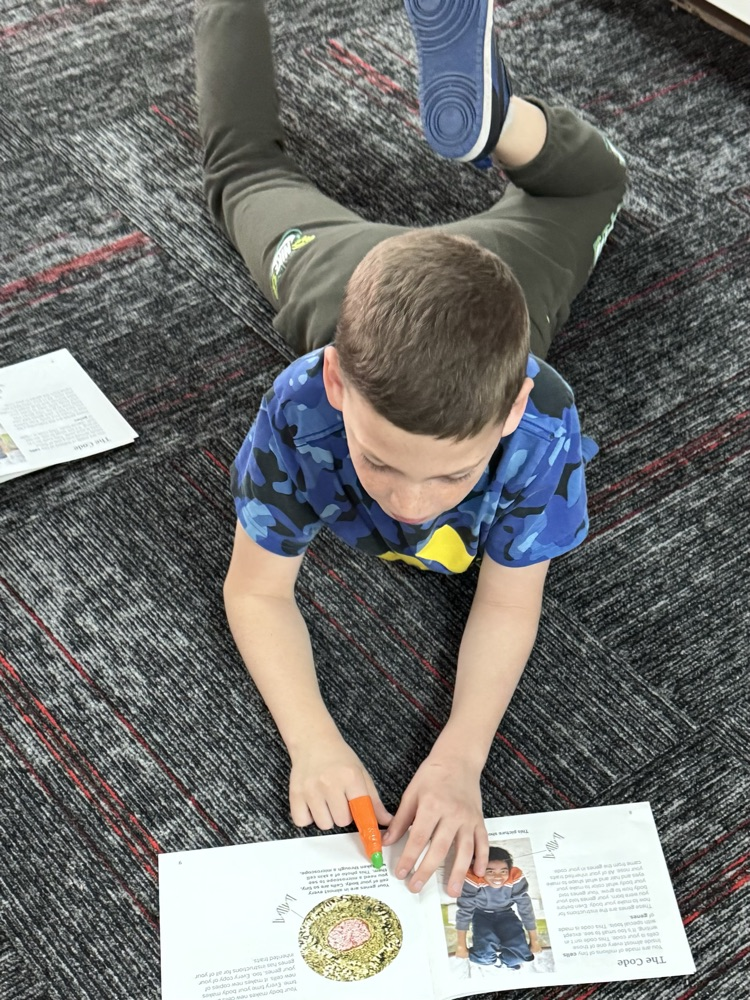 Mrs. Cunningham’s students had a little spooky reading in science class — thanks to some plastic fingers and skeletons to help with tracking. 🎃 #HappyHalloween