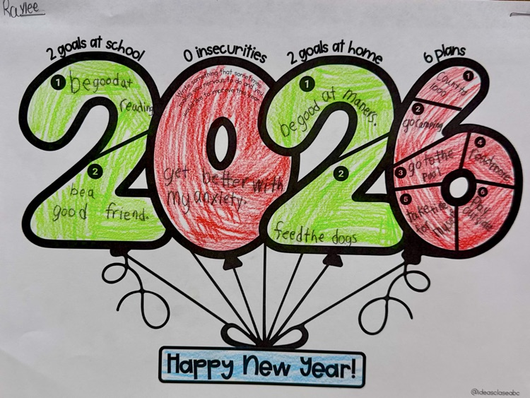 Mrs. Cornelius’ 2nd Graders kicked off the new year with a 2026 goal-setting activity. ✔️2 goals at schools ✔️0 insecurities ✔️2 goals at home ✔️6 plans #plainsmenpride