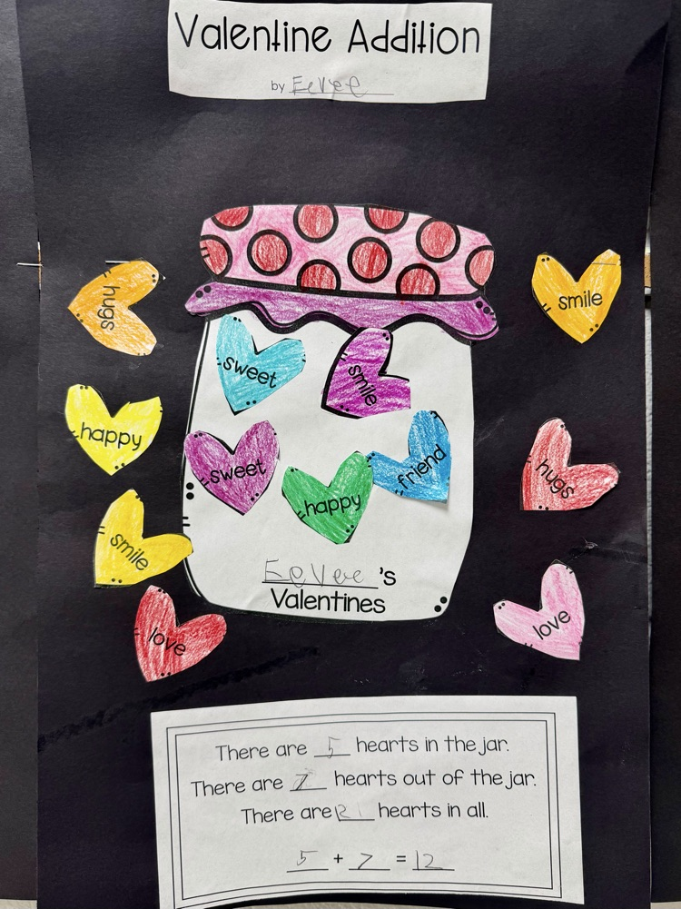 Kindergarten Valentine Math 🩷 #plainsmenpride