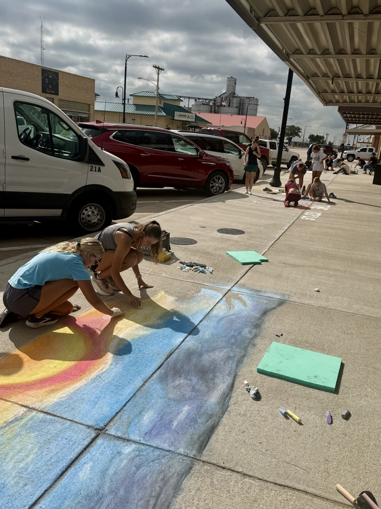 Chalk the Walk (Sept. 9, 2026): Teams from area schools are on site in Grant for today’s Chalk the Walk contest. #SupportTheArts