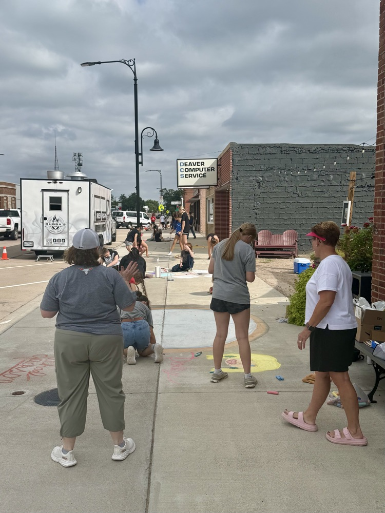 Chalk the Walk (Sept. 9, 2026): Teams from area schools are on site in Grant for today’s Chalk the Walk contest. #SupportTheArts