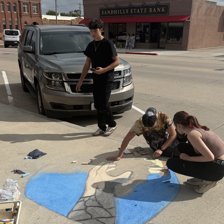 Chalk the Walk (Sept. 9, 2026): Teams from area schools are on site in Grant for today’s Chalk the Walk contest. #SupportTheArts