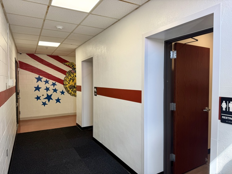 The new restrooms between Mrs. Balcom’s and Mr. Burge’s classrooms are officially finished! The restrooms were added as part of this summer’s remodel of the old kitchen area, making great use of the newly renovated space.