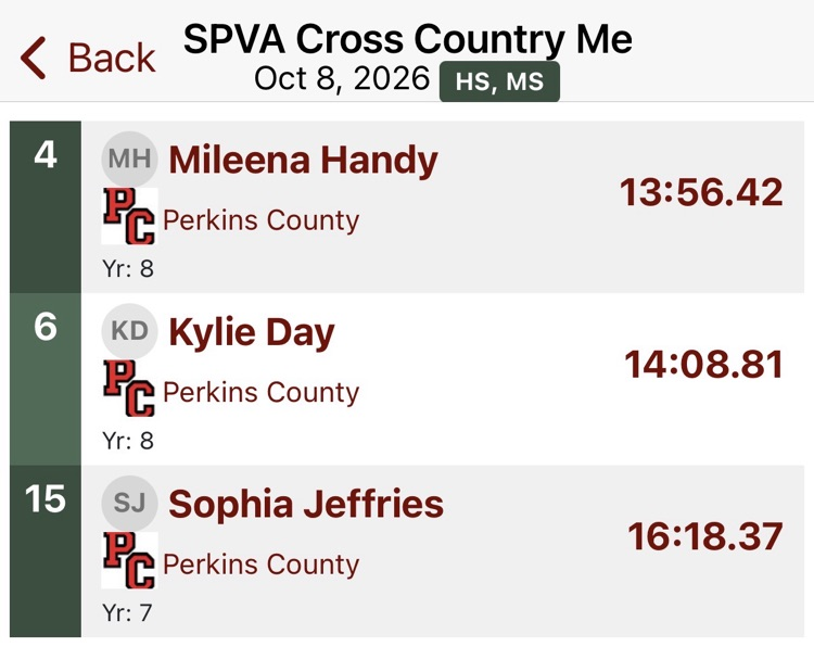 👟 JH SPVA Conf. XC Meet 🗓️ Oct. 8, 2026 📍 Pheasant Run - Grant, NE
