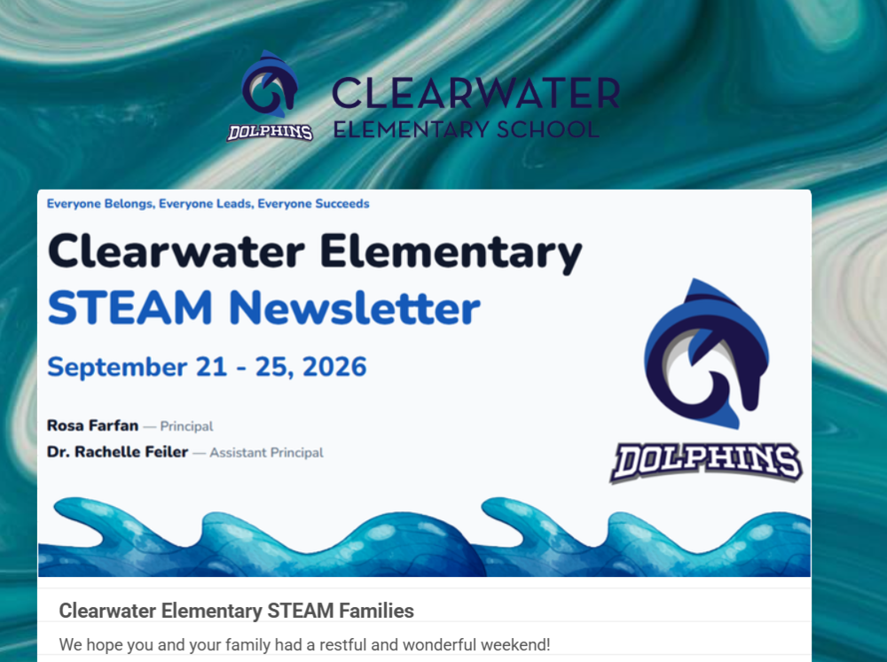 Clearwater Newsletter