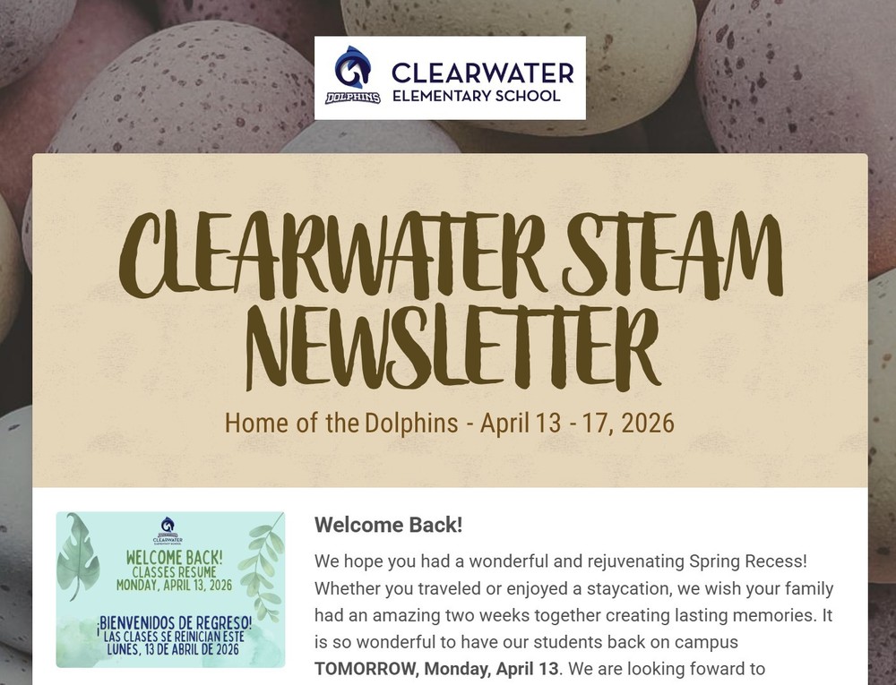 Clearwater Newsletter