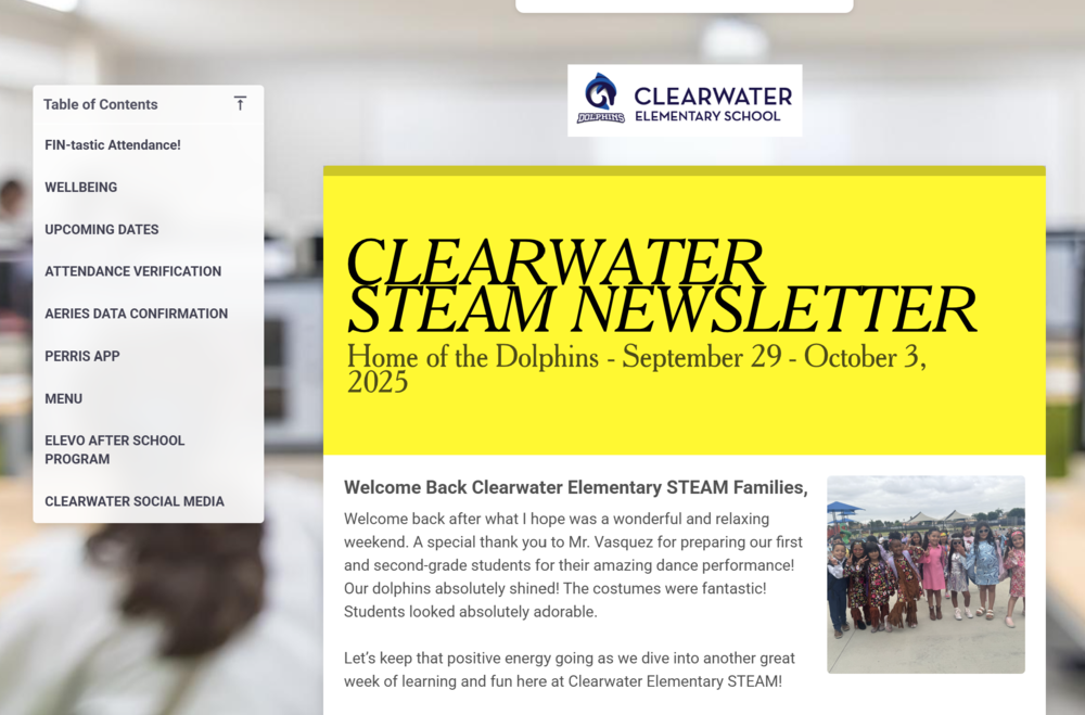 Clearwater STEAM Newsletter August 25 - 29, 2025