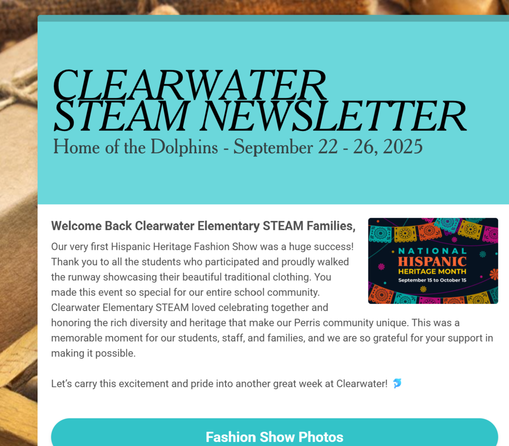 Clearwater Newsletter