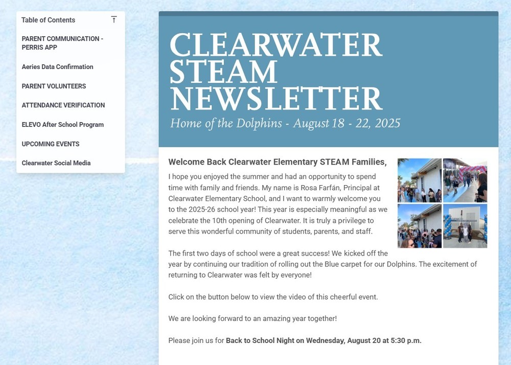 Clearwater STEAM Newsletter