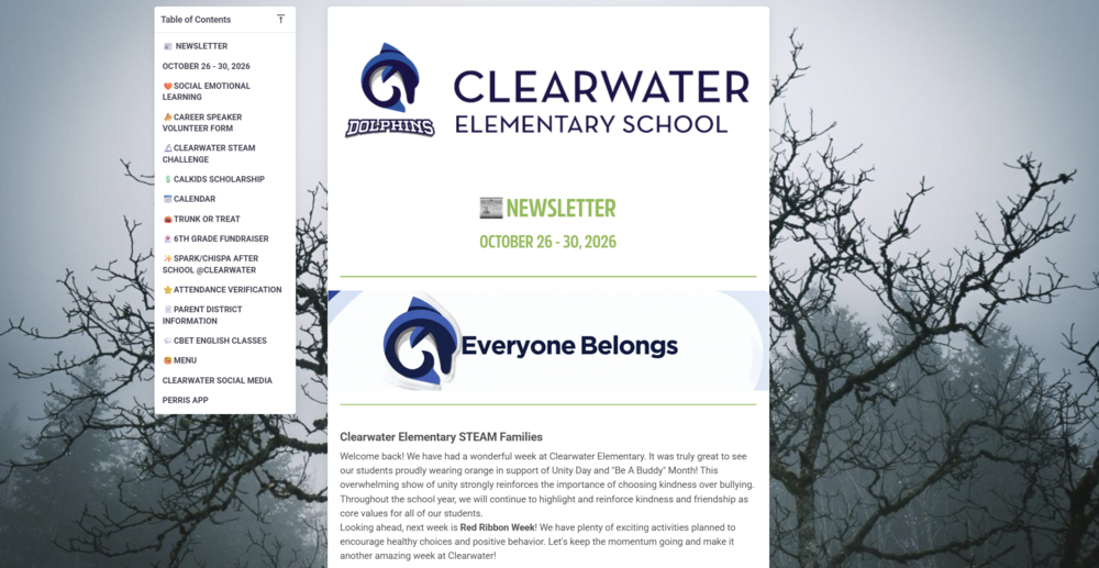 Clearwater Newsletter