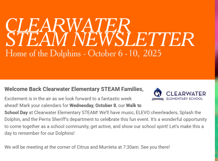 Clearwater Newsletter