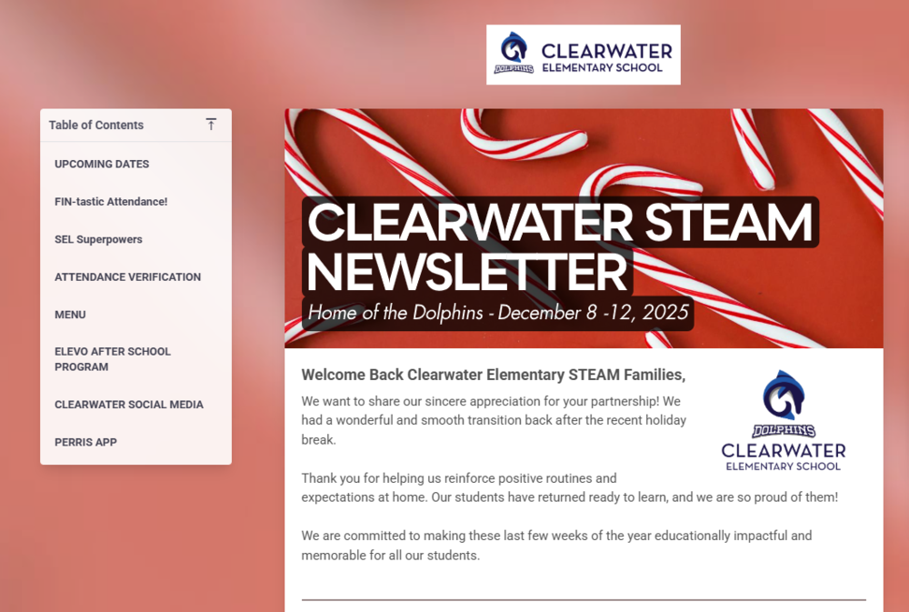 Clearwater Newsletter