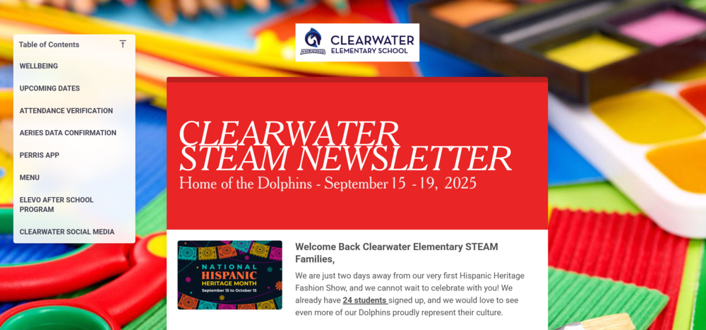 Clearwater Newsletter