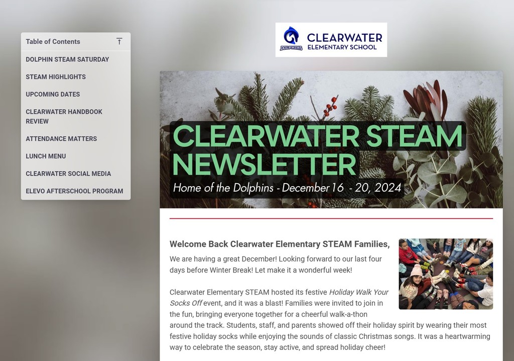 Clearwater STEAM Newsletter
