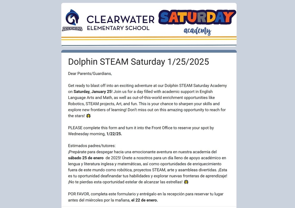 Dolphin Saturday Academy