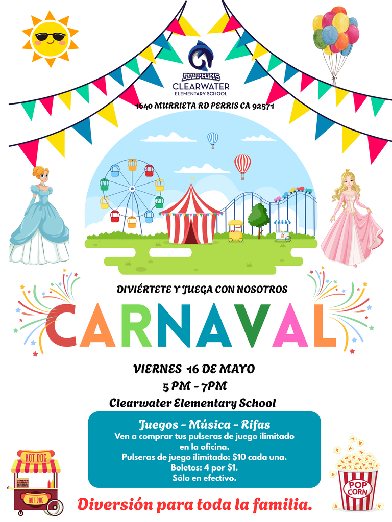 CARNAVAL CLEARWATER  LOS ESPERAMOS ESTE VIERNES 16 DE MAYO 