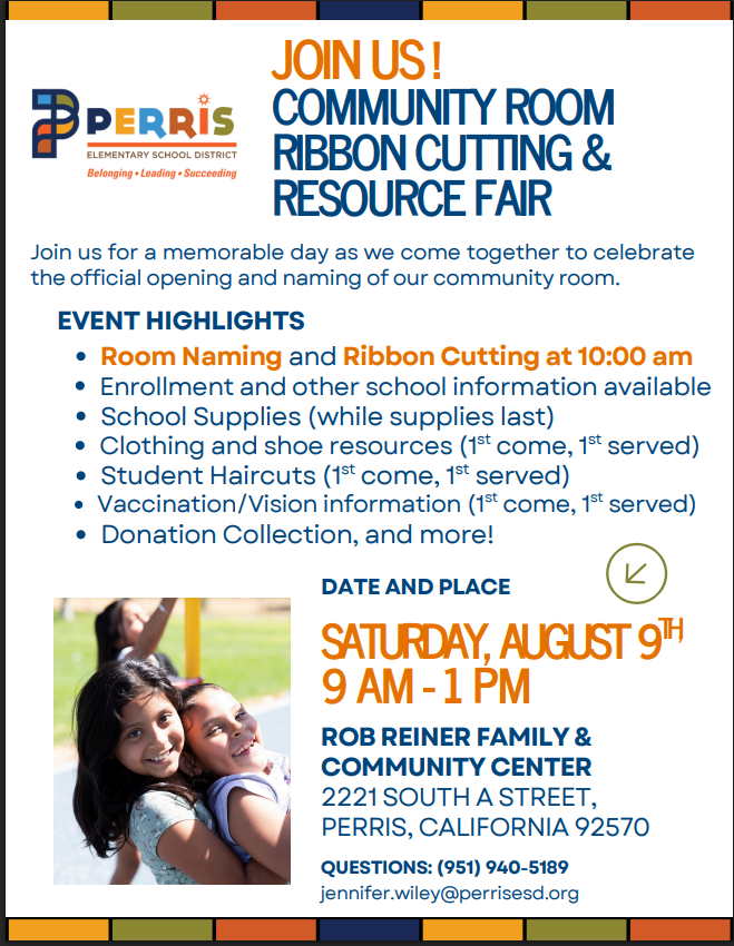 COMMUNITY ROOM RIBBON CUTTING & RESOURCE FAIR