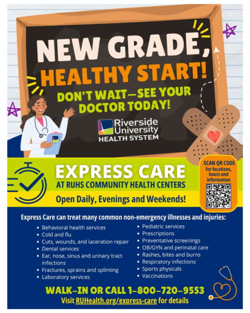 Express Care open during the WEEKENDS!
