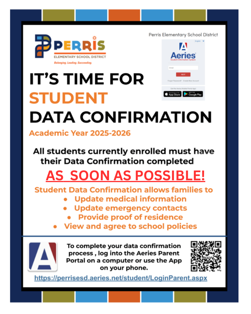 Parent Data Confirmation