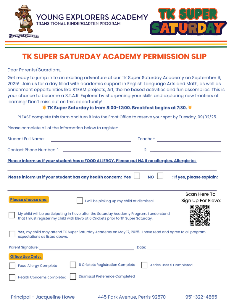 TK Super Saturday  - English