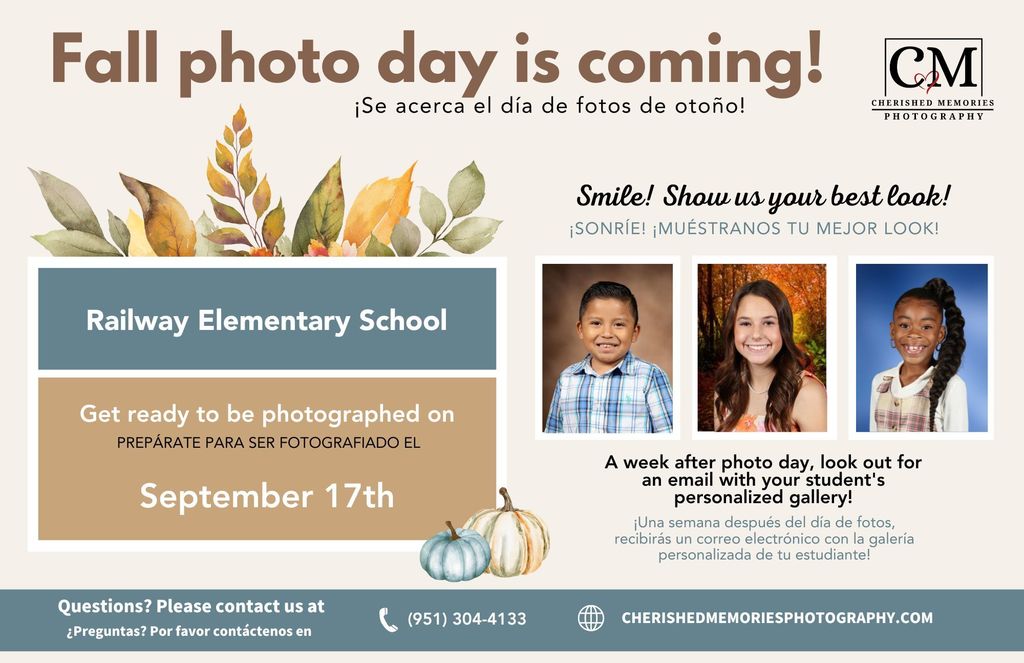 Railway Elementary School  Fall Picture Day!