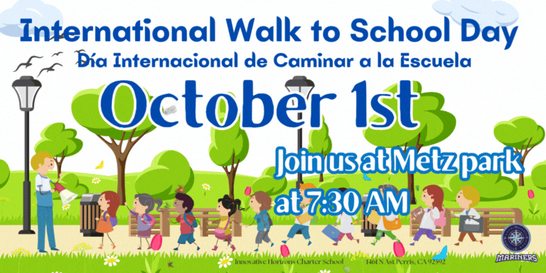 Internation Walk to School day - October 1st