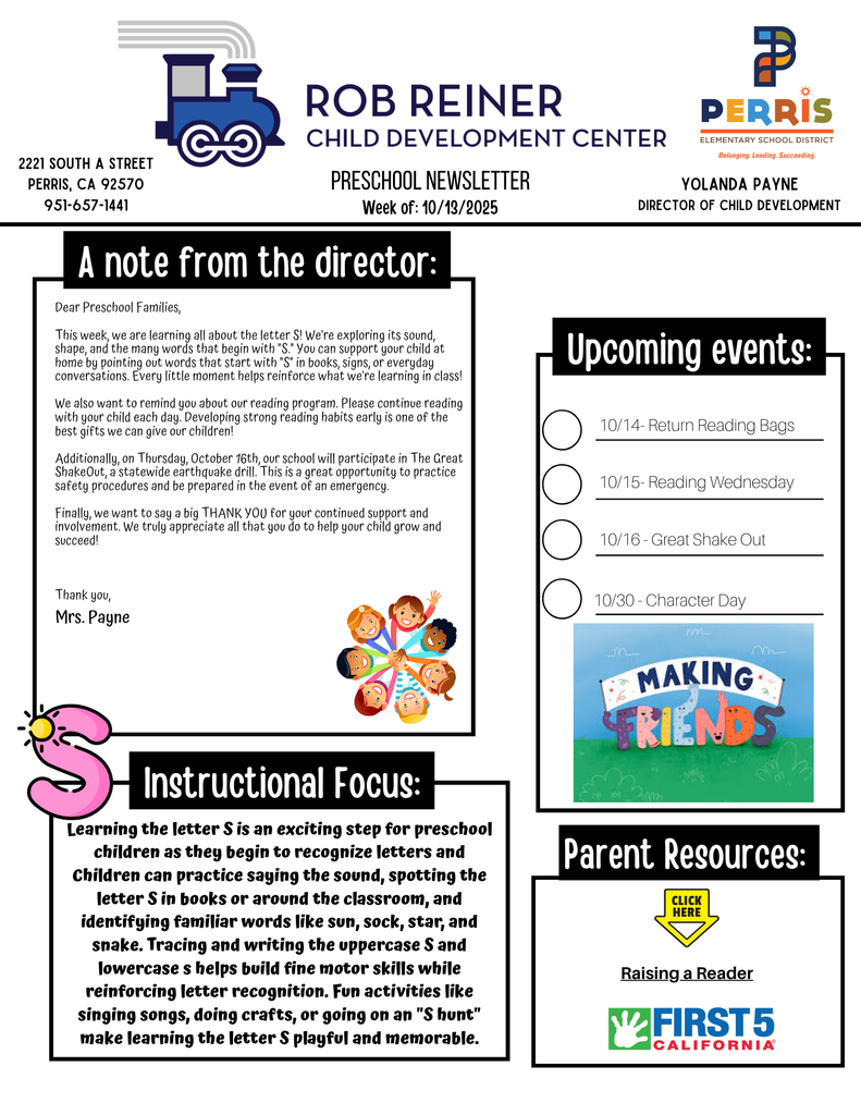 _Preschool Families Newsletter 10-13-25