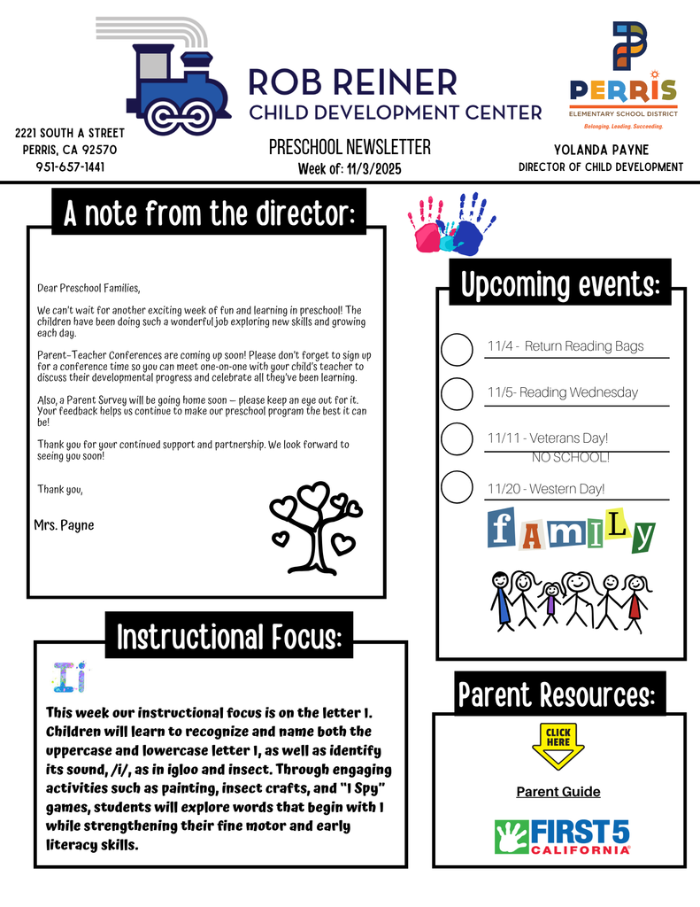 Preschool Newsletter