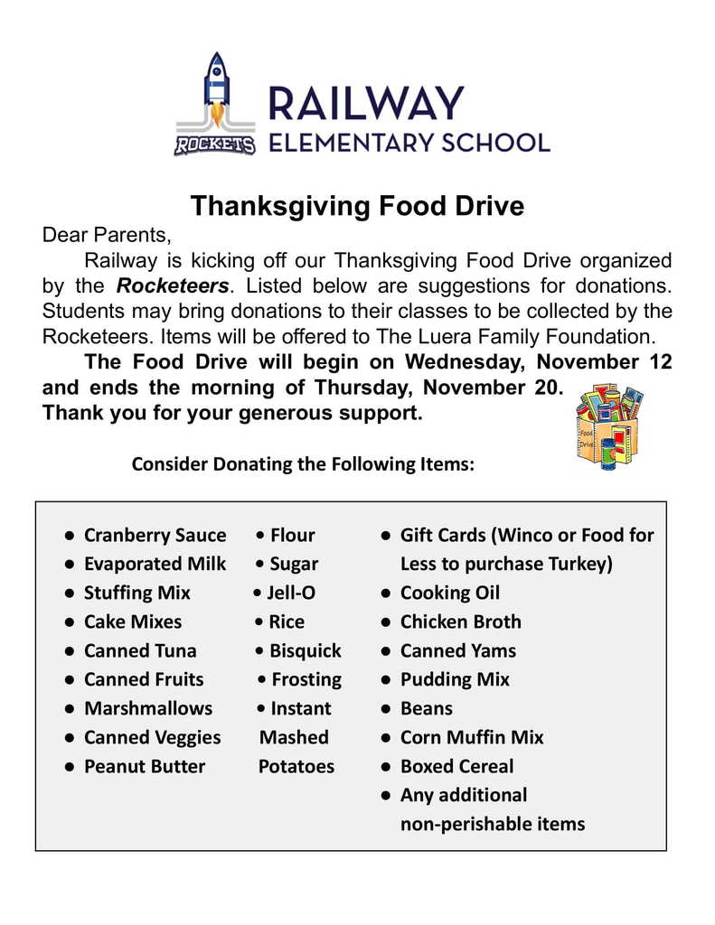 Thanksgiving Food Drive