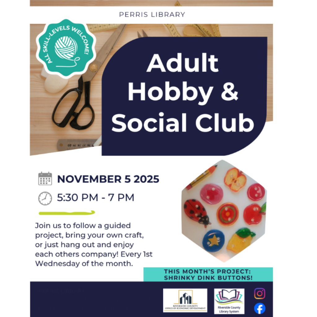 Perris Public Library November Events/Activities