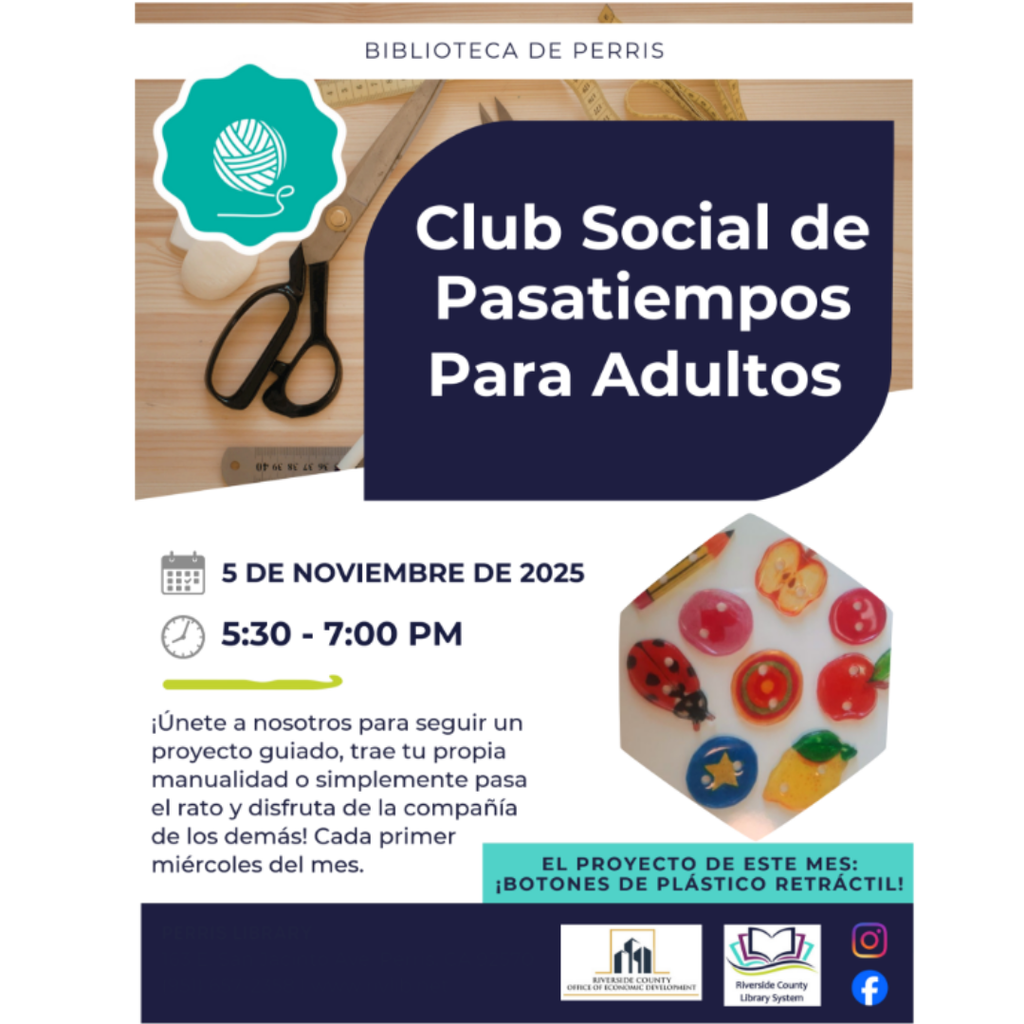 Perris Public Library November Events/Activities