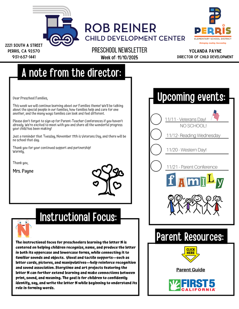 Preschool Newsletter