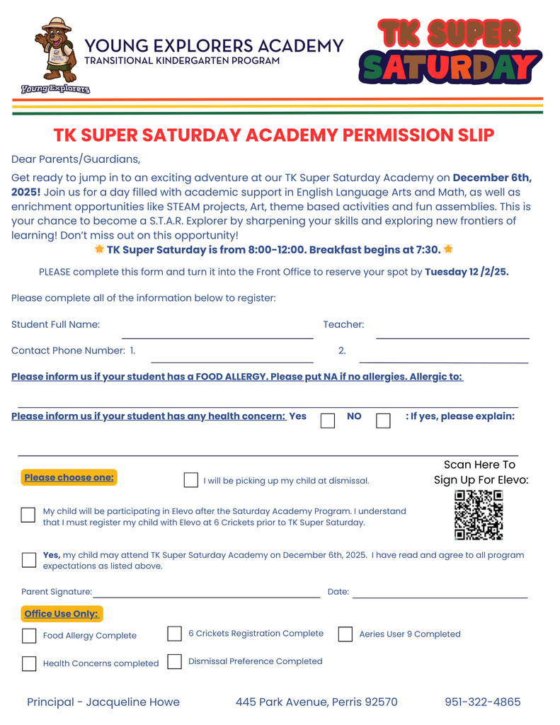 TK Super Saturday  - English