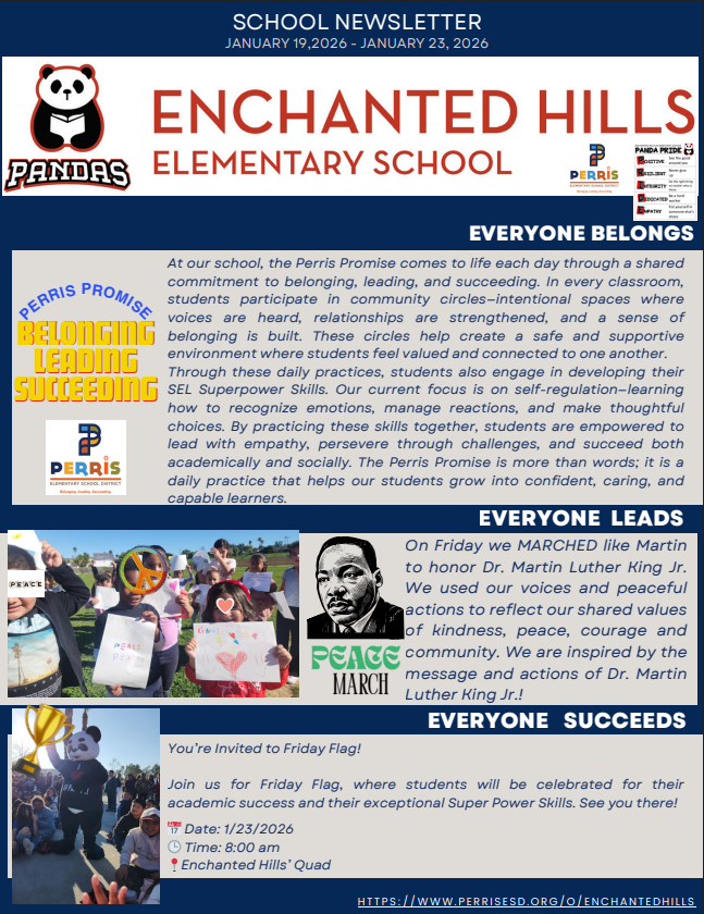 School Newsletter Page